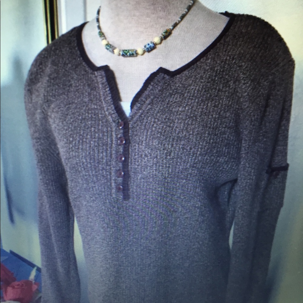 Chocolate brown sweater.